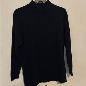 South Pole Black Turtleneck Sweater